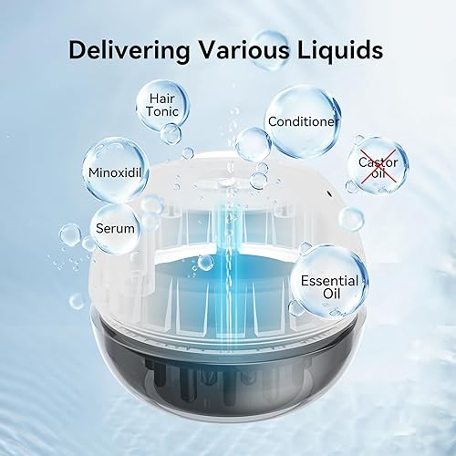 Miniatura 4 de Aplicador de aceite para el cabello, masajeador de cabeza del cuero cabelludo para el crecimiento del cabello, aplicador de aceite para el cuidado