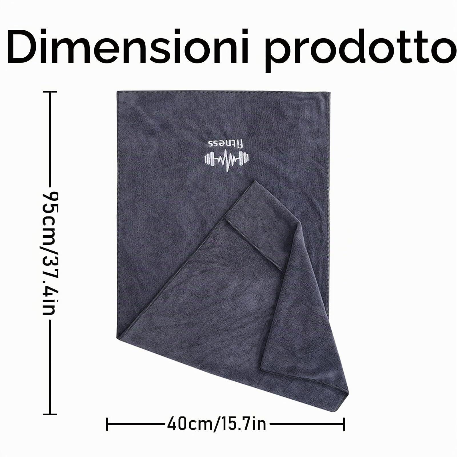 Asciugamano Palestra, Asciugamano in microfibra per Uomo e Donna, Ultra Assorbente e Antiscivolo, Asciugamano Sport Antiscivolo per Uomo e Donna, Per Esercizi Di Fitness, Yoga e Sport All'Aperto