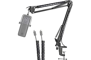 YOUSHARES Microphone Boom Arm, Compatible with Elgato Wave:3 Microphone
