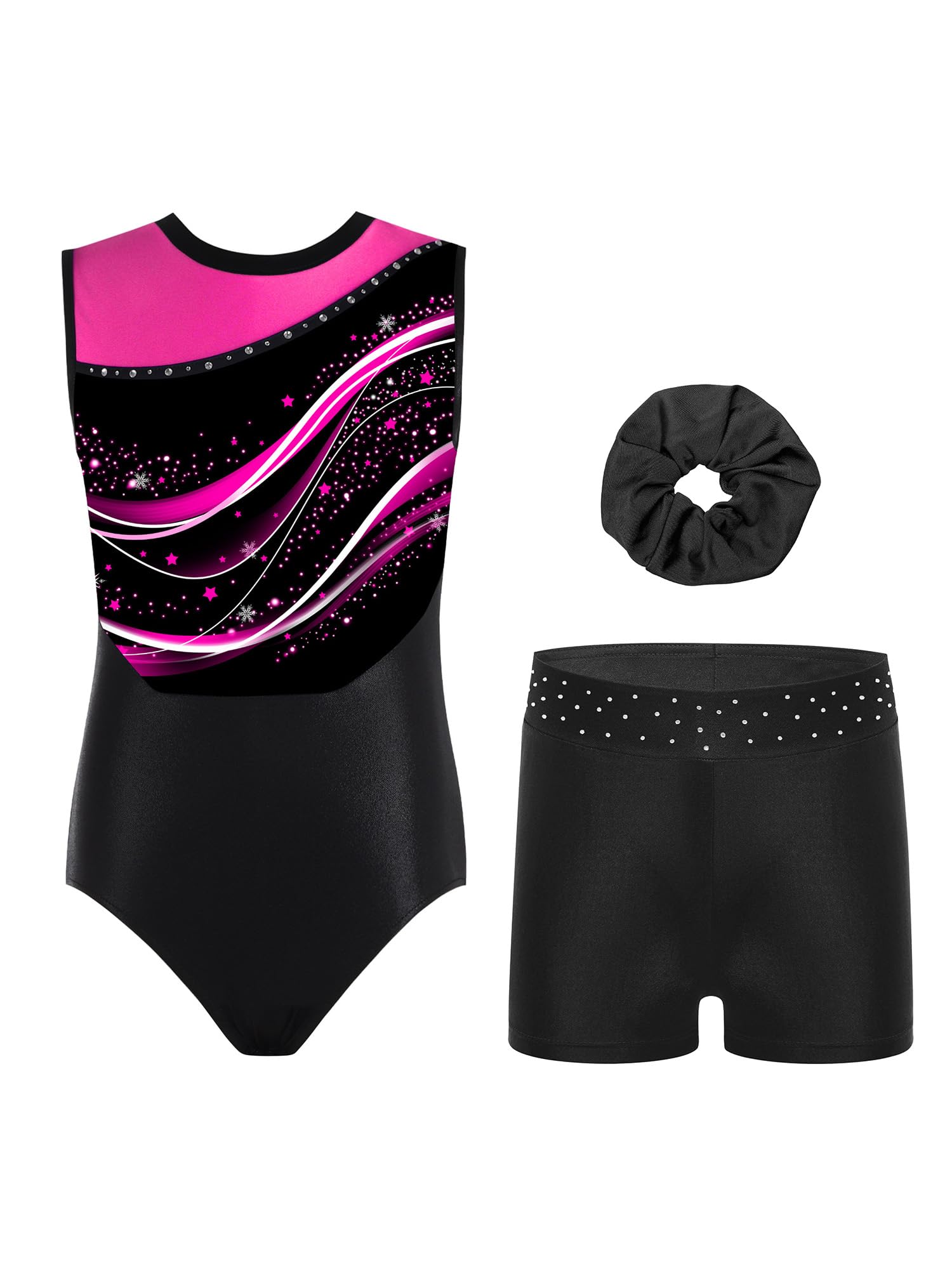 Bambini Body Ginnastica Artistica Bambina Body Da Ginnastica Artistica Con Leggings Pantaloncini Completo Ritmica Set Di Per Ragazze