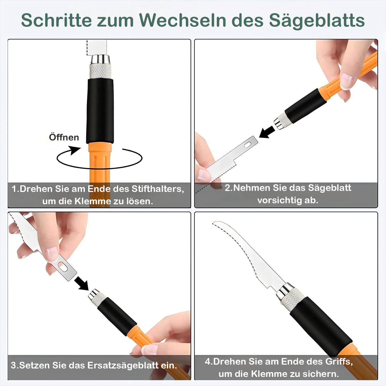 Set mini seghe a mano per modellismo fai da te 3 tipi intercambiabili lame seghetto custodia