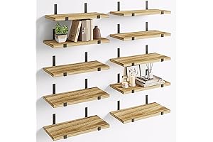 Fixwal Floating Shelves: Rustic Wall-Mounted Storage for Home Decor