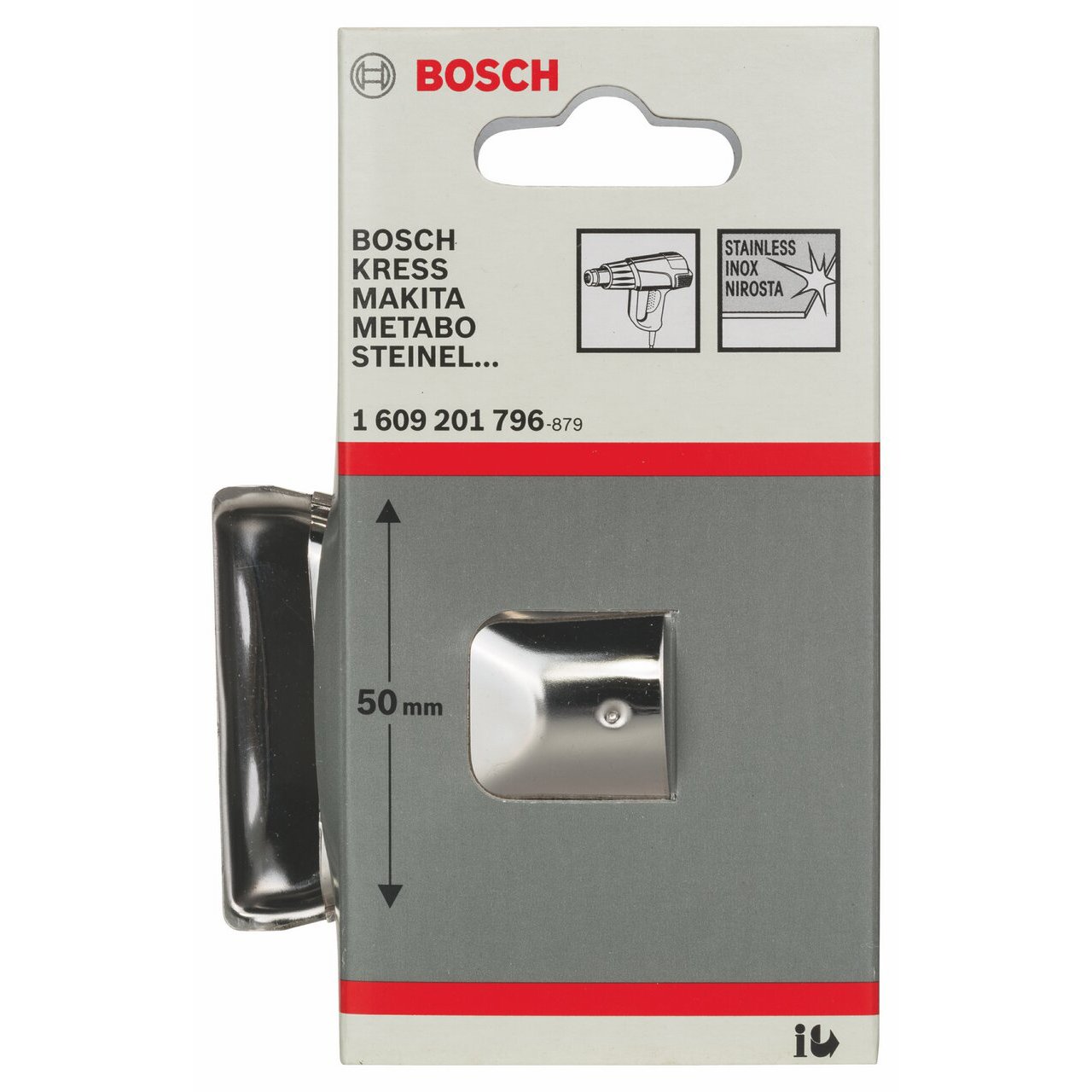 Bosch 1 609 201 796 – Boquilla Protectora De Vidrio Para Decapadora – 50 Mm (Pack 1)