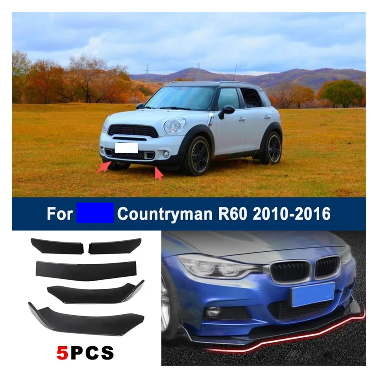 Do Countryman R60 2010-2016 Przedni zderzak
