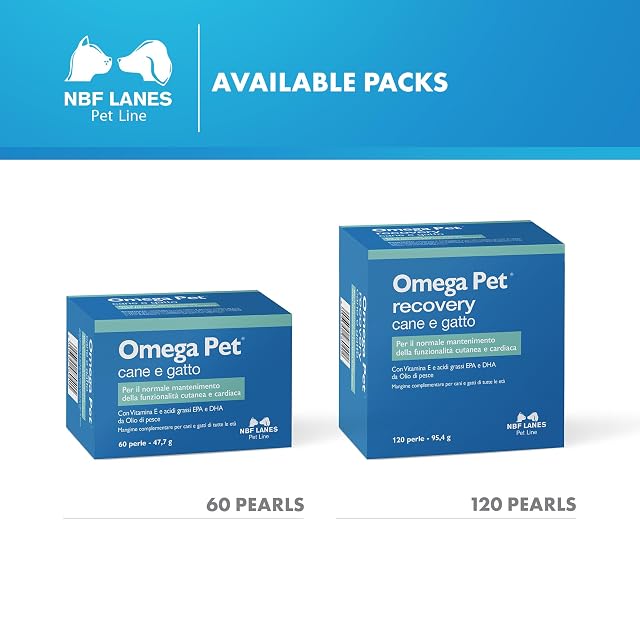 Foto 6 de 7 de NBF Lanes - Omega Pet Perro y Gato, 60 perlas apetecibles, para el mantenimiento normal de la función cutánea…