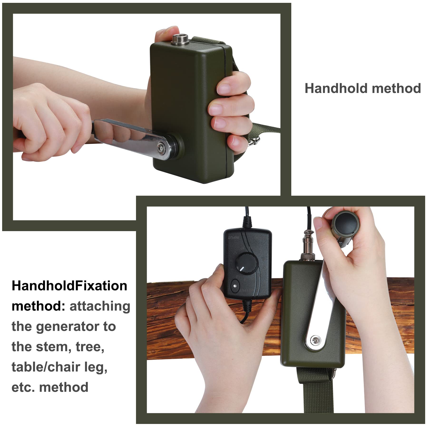 NArra Generador manual de 30 W 0 – 28 V, cargador portátil de CC con puerto USB, generador de manivela multifuncional para cargar teléfonos móviles y ordenadores