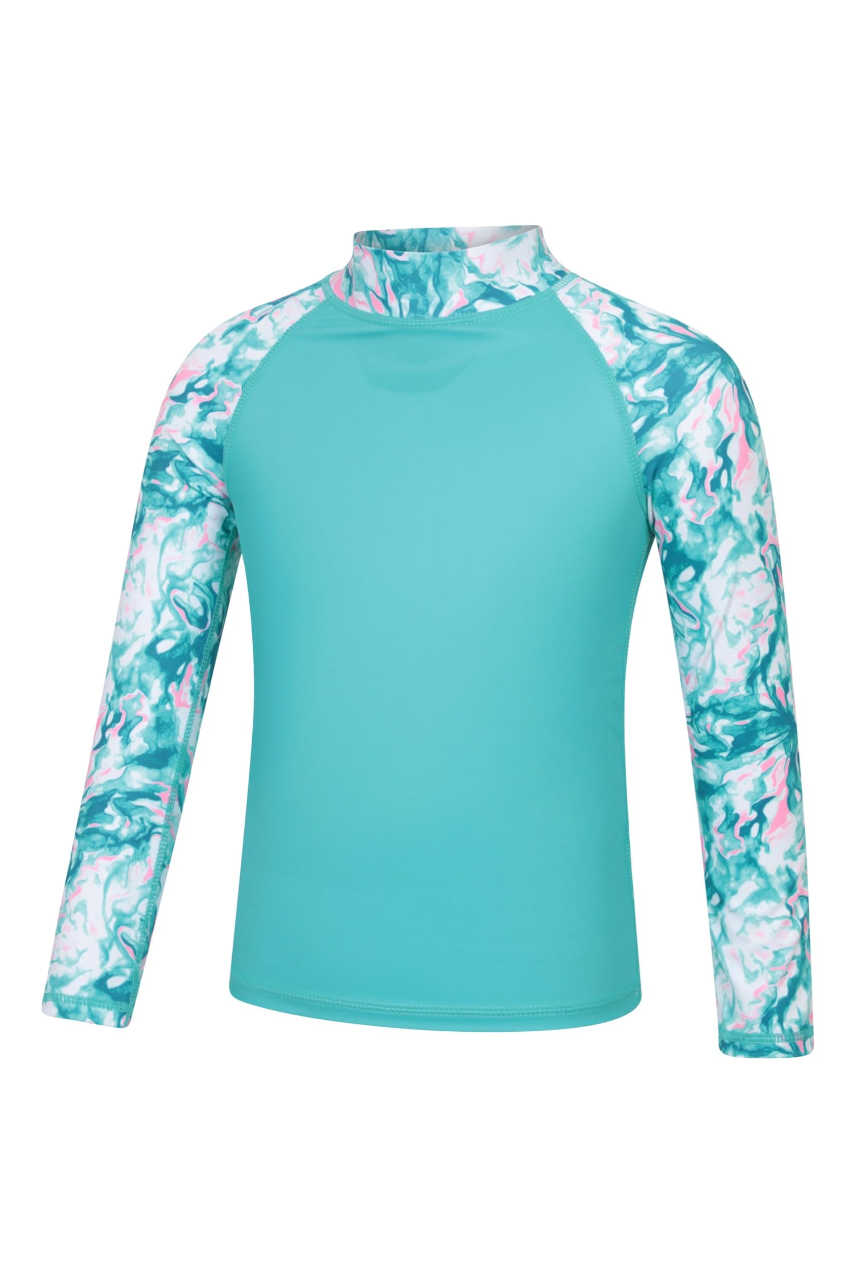 Mountain Warehouse T-Shirt Anti-UV Enfants - Protection UV, Manches Longues, Rashguard séchage Rapide, Maillots de Bain pour garçons et Filles - Printemps été, Plage