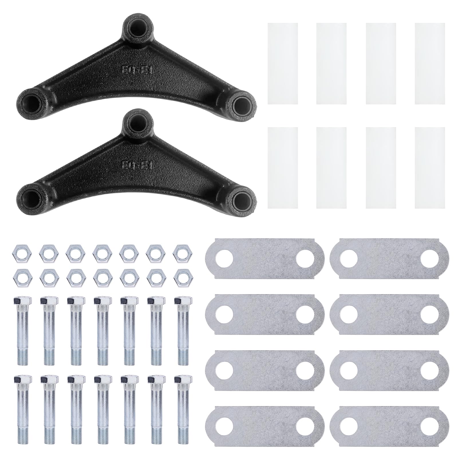 Shliyitx Trailer Shackle Kit, Tandem Axle Trailer Shackles Equalizers Kit for Double Eye Leaf Springs 3500 lbs-5200 lbs Axles, 2Pcs EQ-E1 Equalizer,