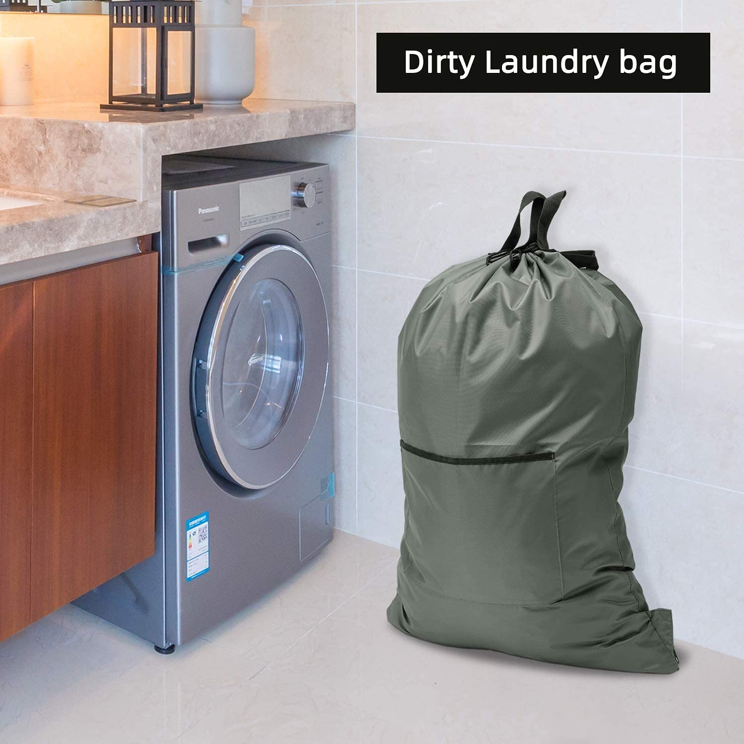 KINGSUSLAY Camping Laundry Backpack, Hanging on Laundry Bag - Image 4