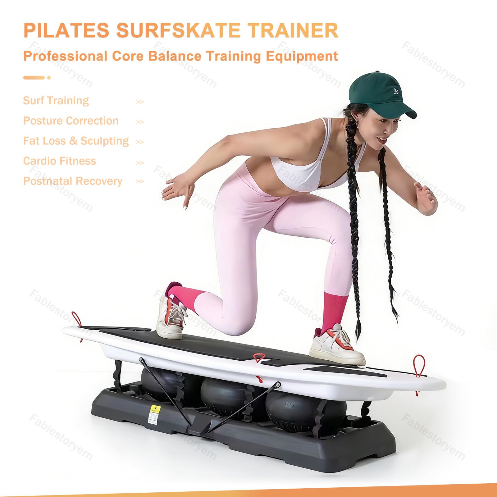 Balance Board Trainer do surfingu i fitnessu, wewnątrz i na zewnątrz, do treningu siłowego i koordynacyjnego