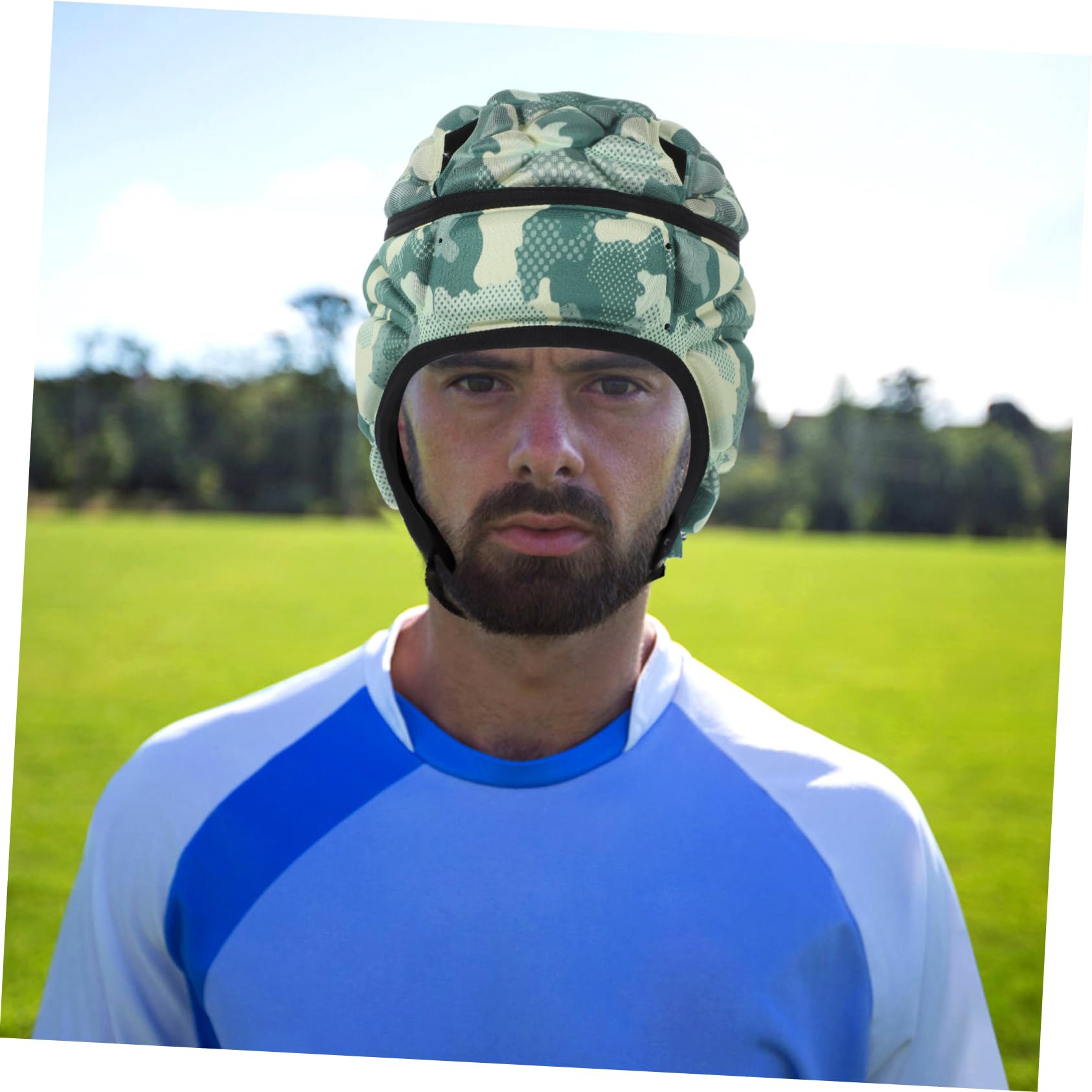 4 Stück Rugby Helm für Erwachsene Leichter Kopfschutz mit Belüftung für Fußball und Outdoor Sportarten Verstellbar für Rugby Skateboarding