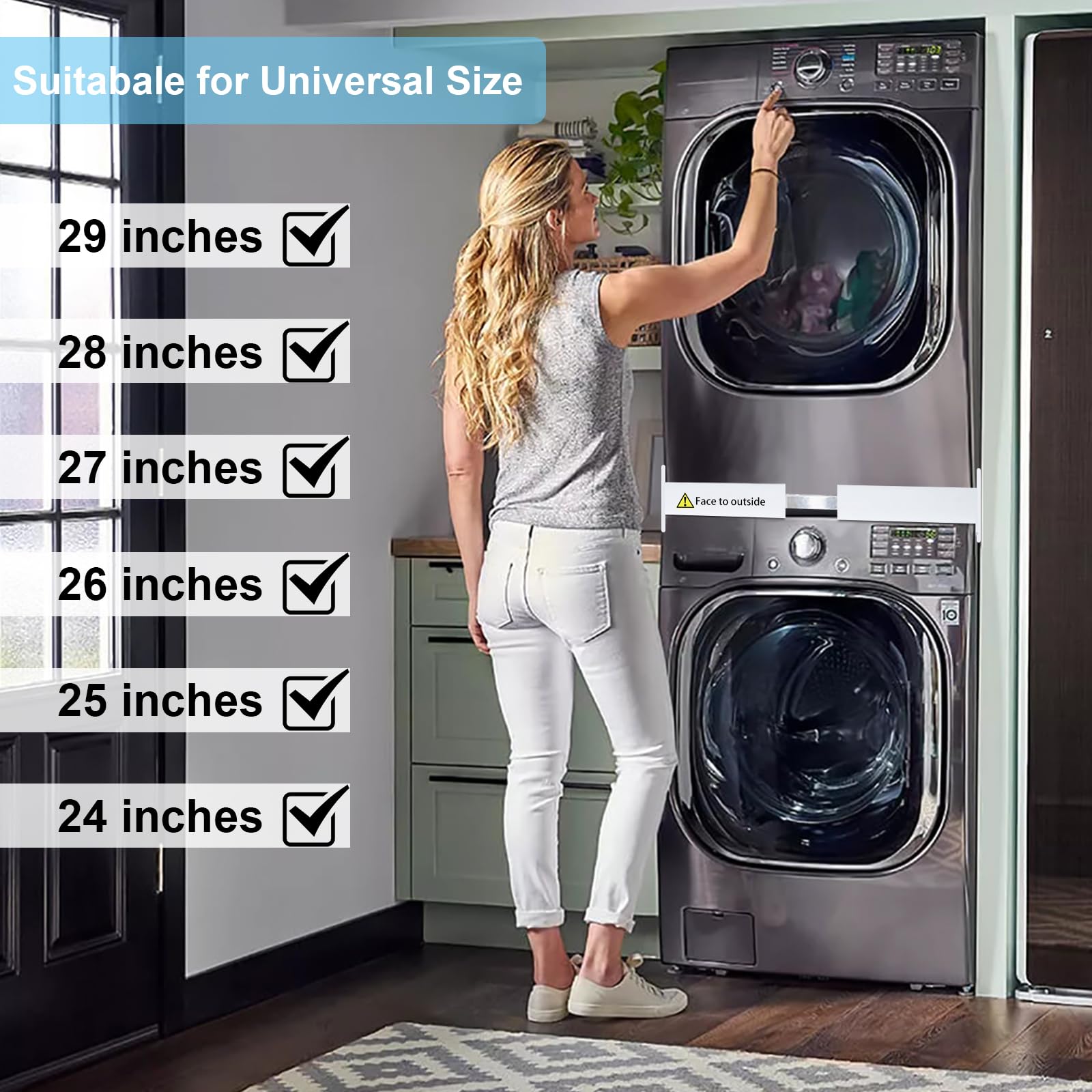 Amazon.co.jp: Kiss Core 29インチ スタッキングキット 洗濯機と乾燥機