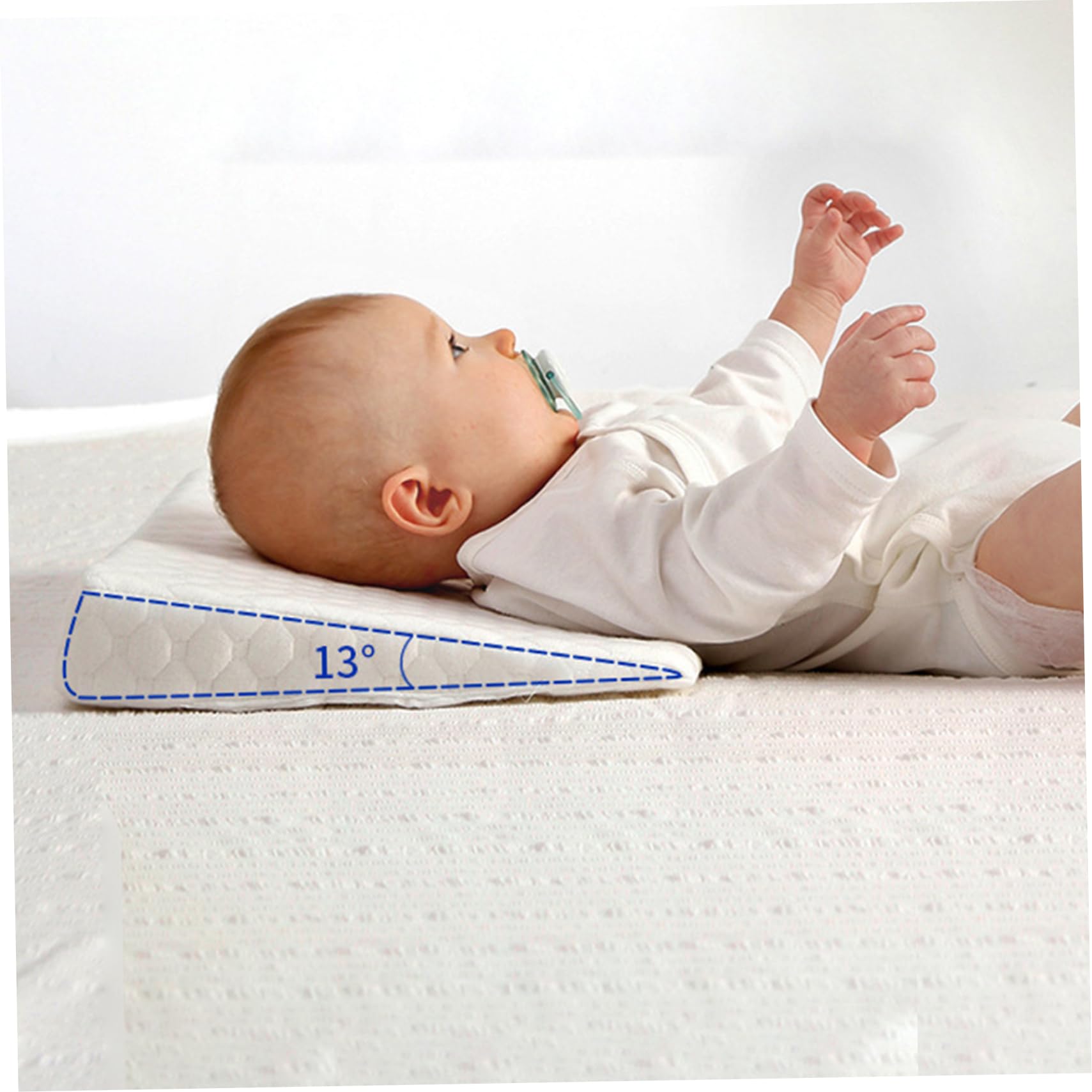 Oreillers, Oreiller compensé de lit pour tête de lit, tête Ergonomique avec soulagement des crachats pour Enfants, Soutien la et du Cou pour Les Voyages, la Sieste en garderie