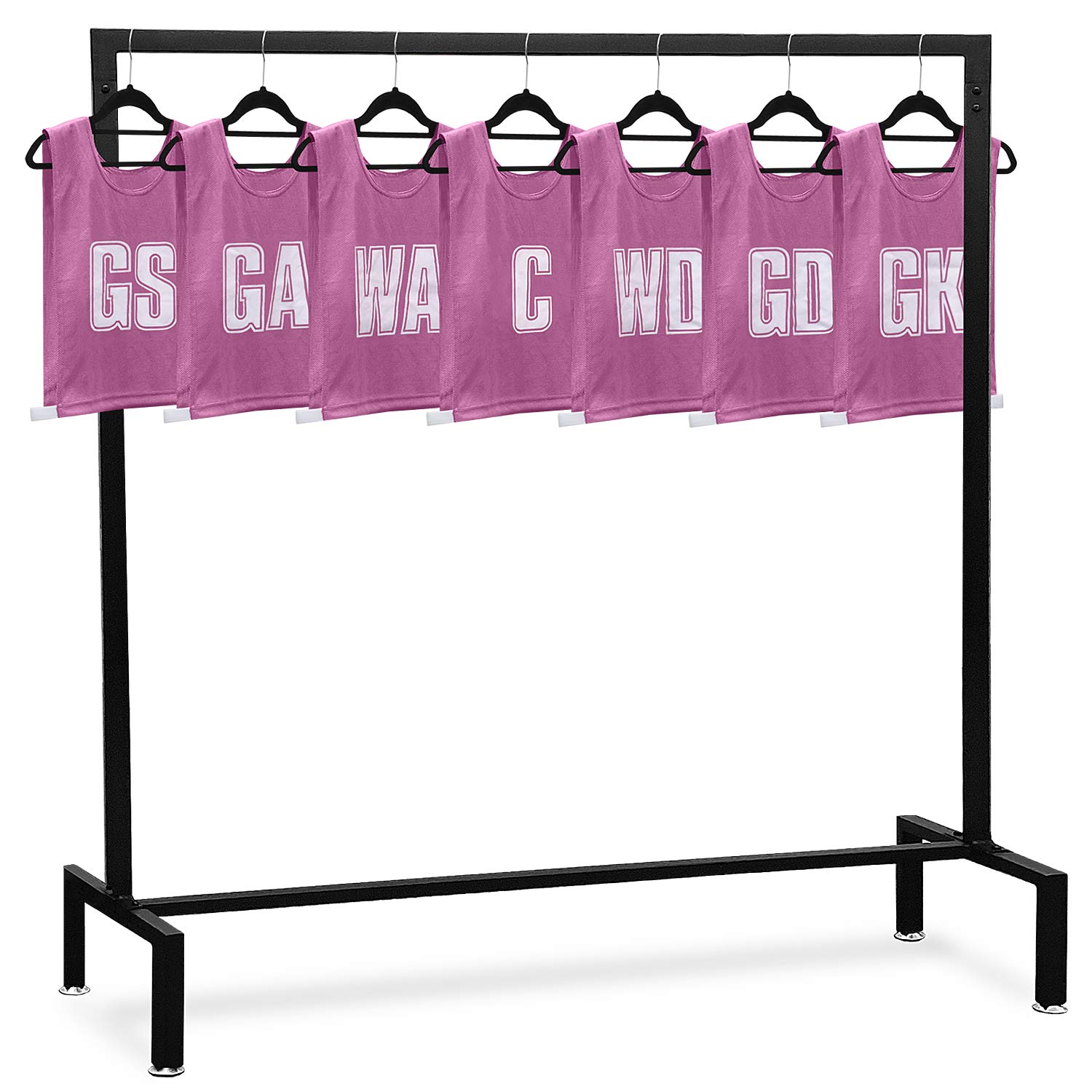 Ziland Netball Bibs [Set of 7] • PINK/MEDIUM • Team positions printed on front and back • Durable and lightweight eyelet Polyester