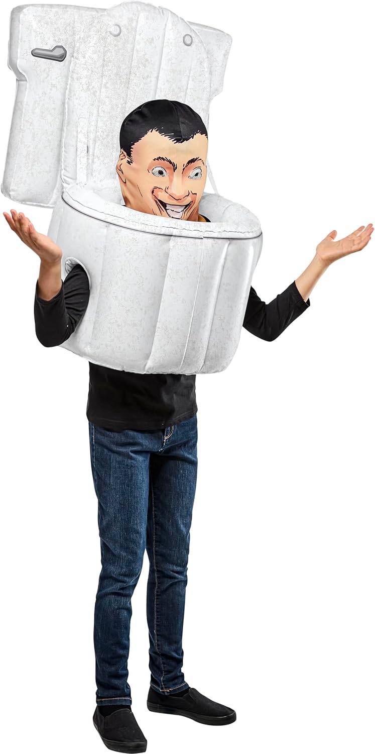 NECA Skibidi Toilet Blow Up Inflatable Costume...