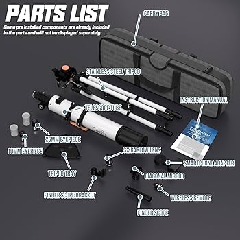 Amazon.com: Telescope, 90mm Aperture 800mm Telescopes for Adults