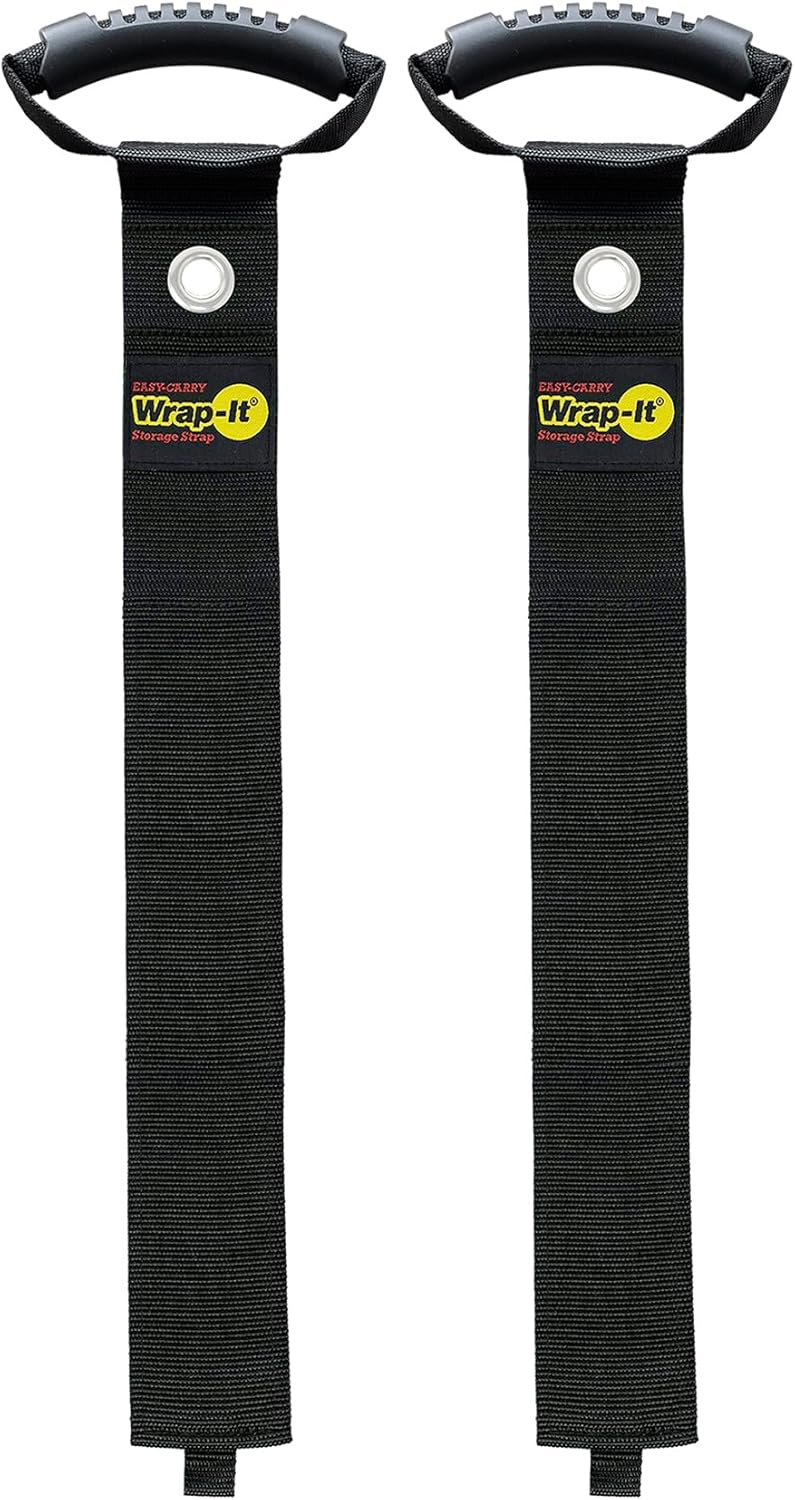 EasyCarry WrapIt Storage Straps 48” (2Pack) Black with