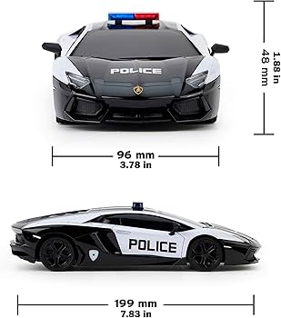 Amazon.com: CMJ RC Cars Lamborghini Aventador LP700-4 Police Car