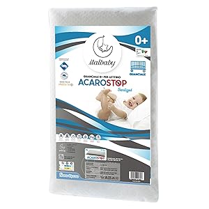 Italbaby almohada ácaro 020.3100 cama, 38X58 cm, Beige