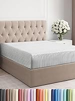 Vista 238 de King Fitted Bed Sheet - Bottom Single Fitted Sheet Only - Ultra-Soft Hotel Luxury Bedding w/ 8-16 Inch Deep Pockets - Breathable, Cooling & Wrinkle