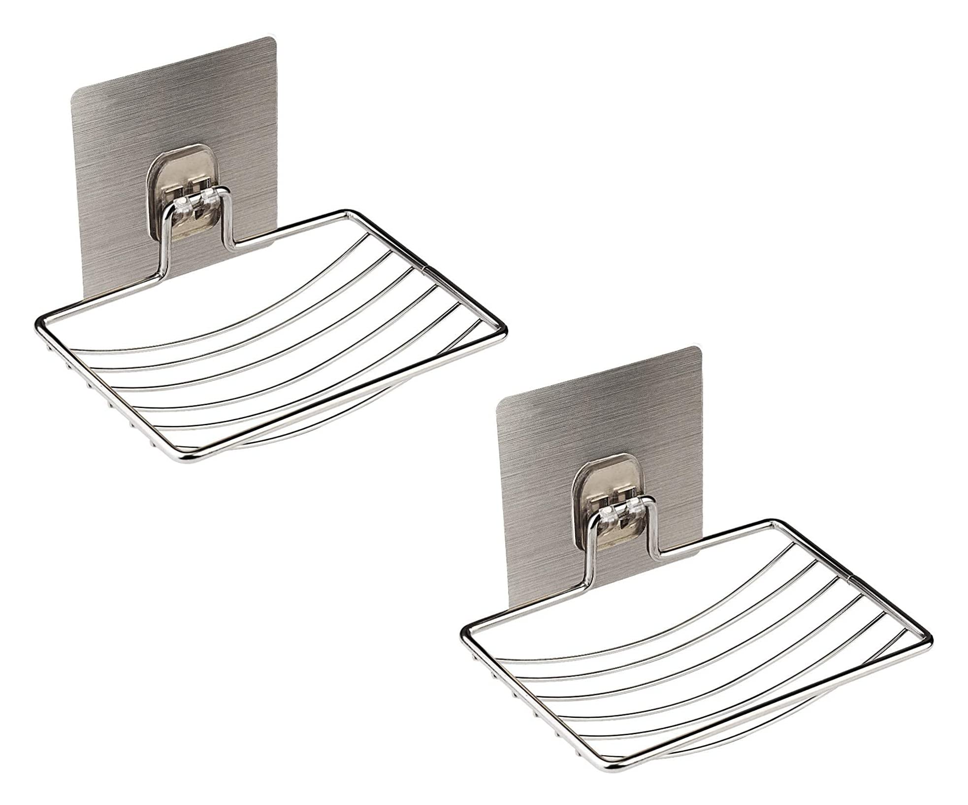HOUVIDA Soap Tray, Soap Dish, Soap Case Holder for Bathroom Shower Waterfall Drainer Kitchen, Keep Soap Dry, Easy to Clean (Silver, Metal) (2) (B0BTQ2SP6Y) Amazon Price History, Amazon Price Tracker