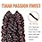 ToyoTress Tiana Passion Twist Hair - 16 Inch 8 Packs Pre-twisted Crochet Braids Ombre Orange, Shoulder Length Pre-looped Synthetic Braiding Hair Extensions (16 Inch, T350-8P)