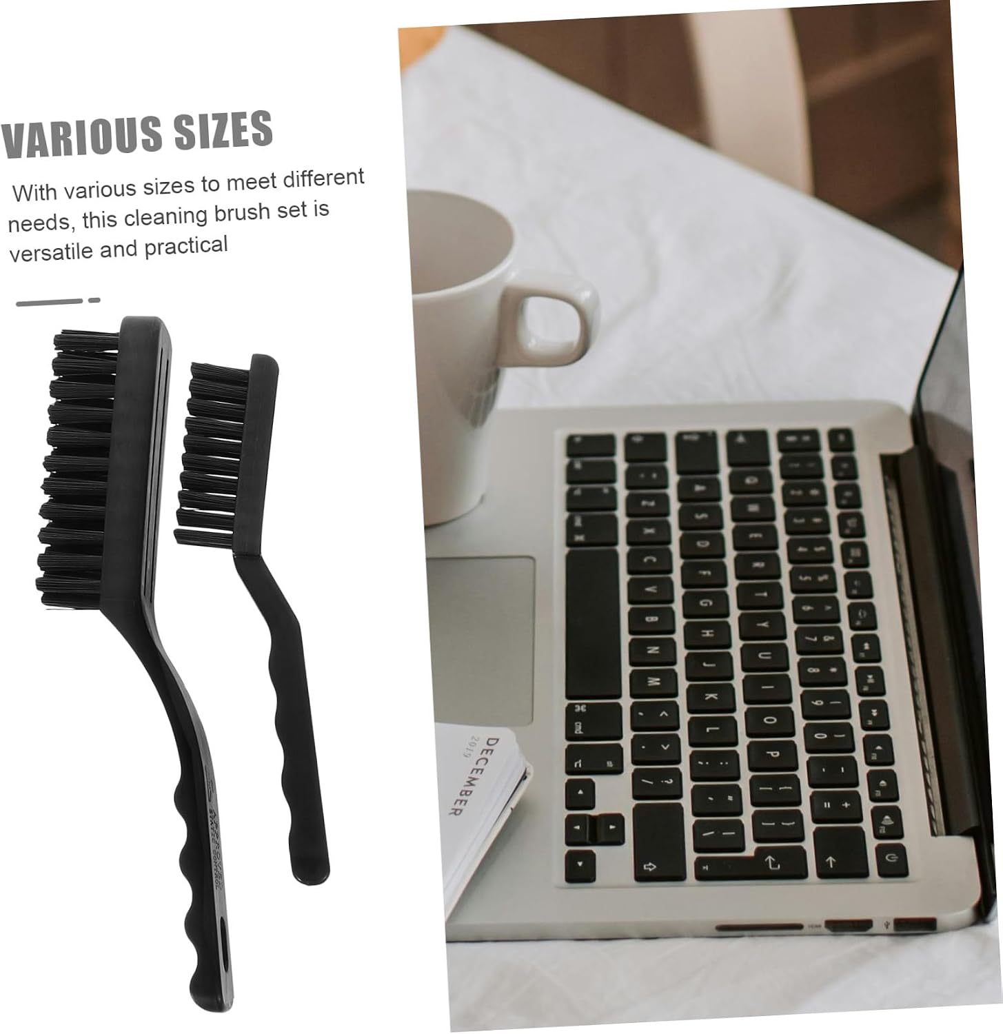 Homoyoyo 10pcs Anti-Static Cleaning Brush Kit with Handle for Keyboard, PCB Circuit Board, and Laptop – Electronics Dust Removal Set