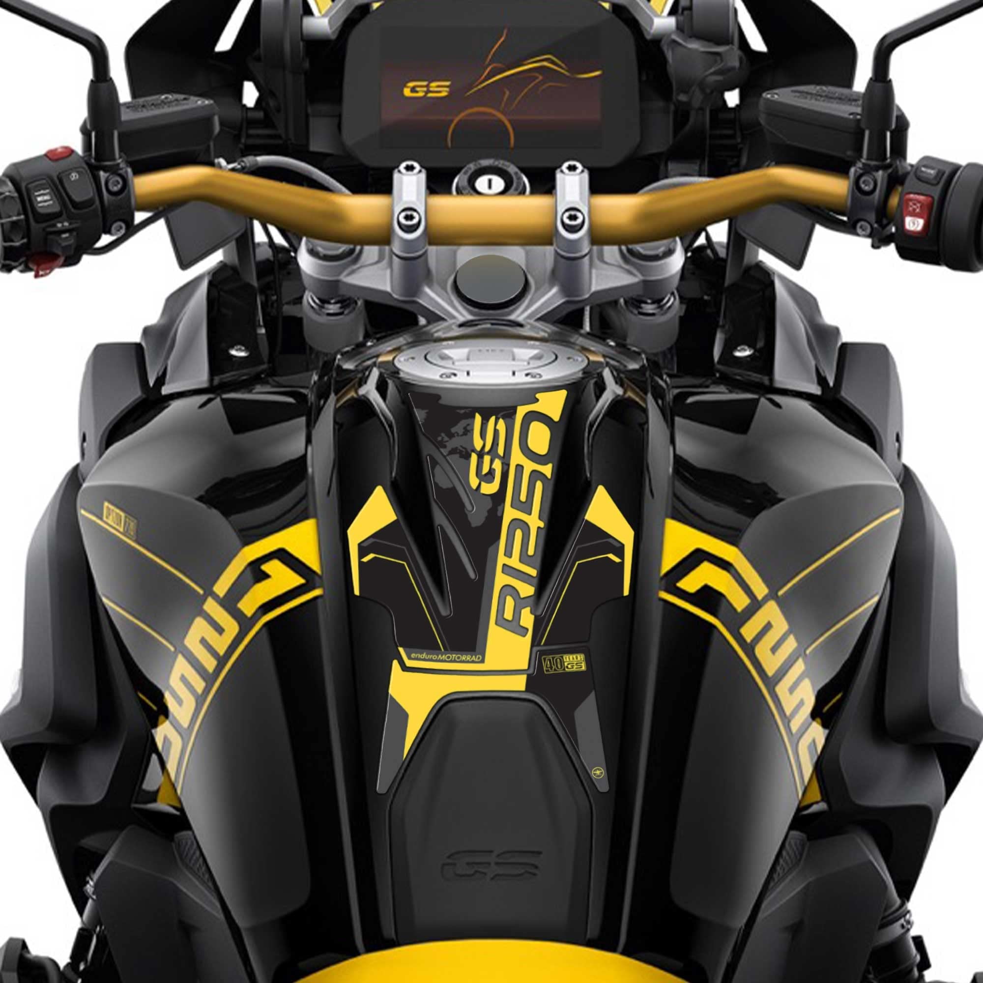 Bache Moto Protège-réservoir 3D BMW R 1250 GS Adventure 2021 - Revêtement Résine Protection Complète Triple Noir Protection Réservoir Moto