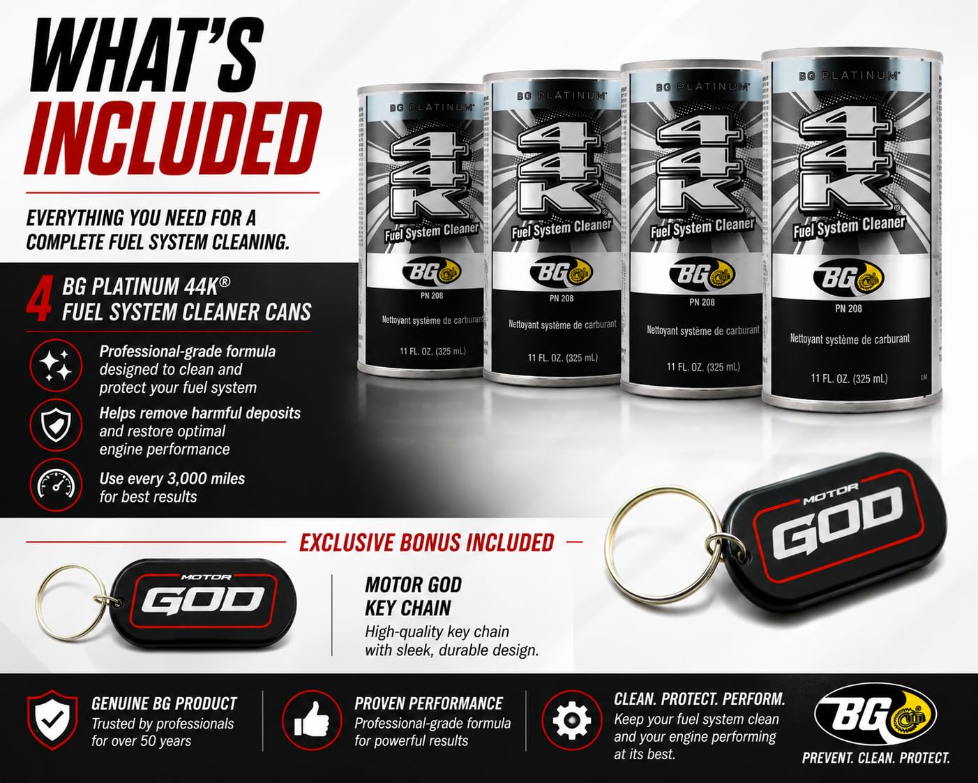 4 latas BG Platinum 44K