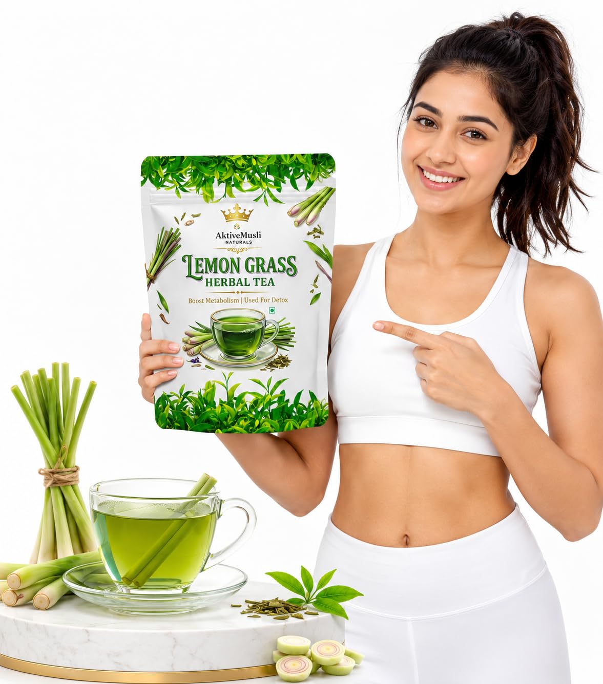 Lemongrass Herbal Tea Leaves | Natural & Aromatic green tea-image-21