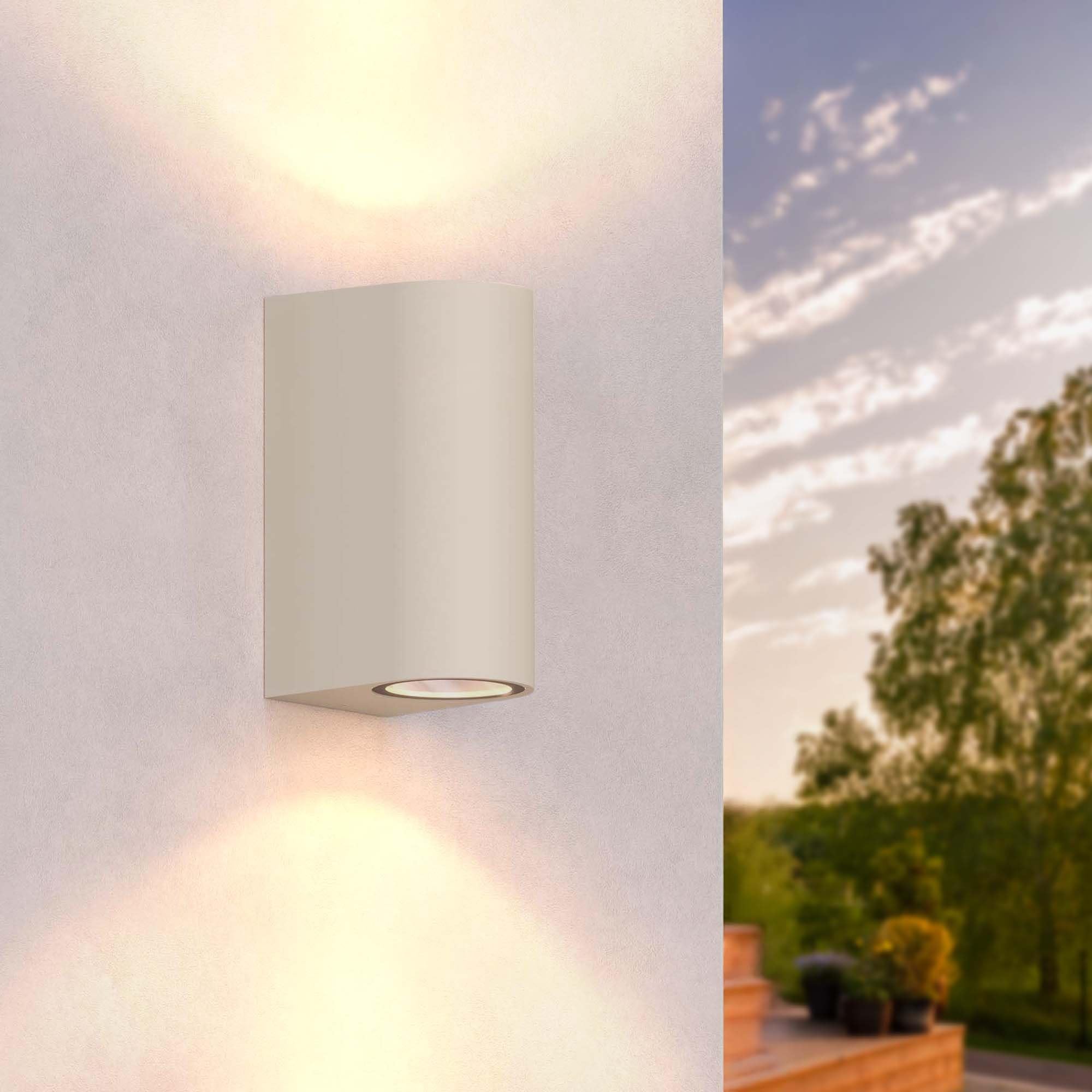 Ledvion Beige - Outdoor Wall Lamp, Santa Barbara, Gu10 Fitting,