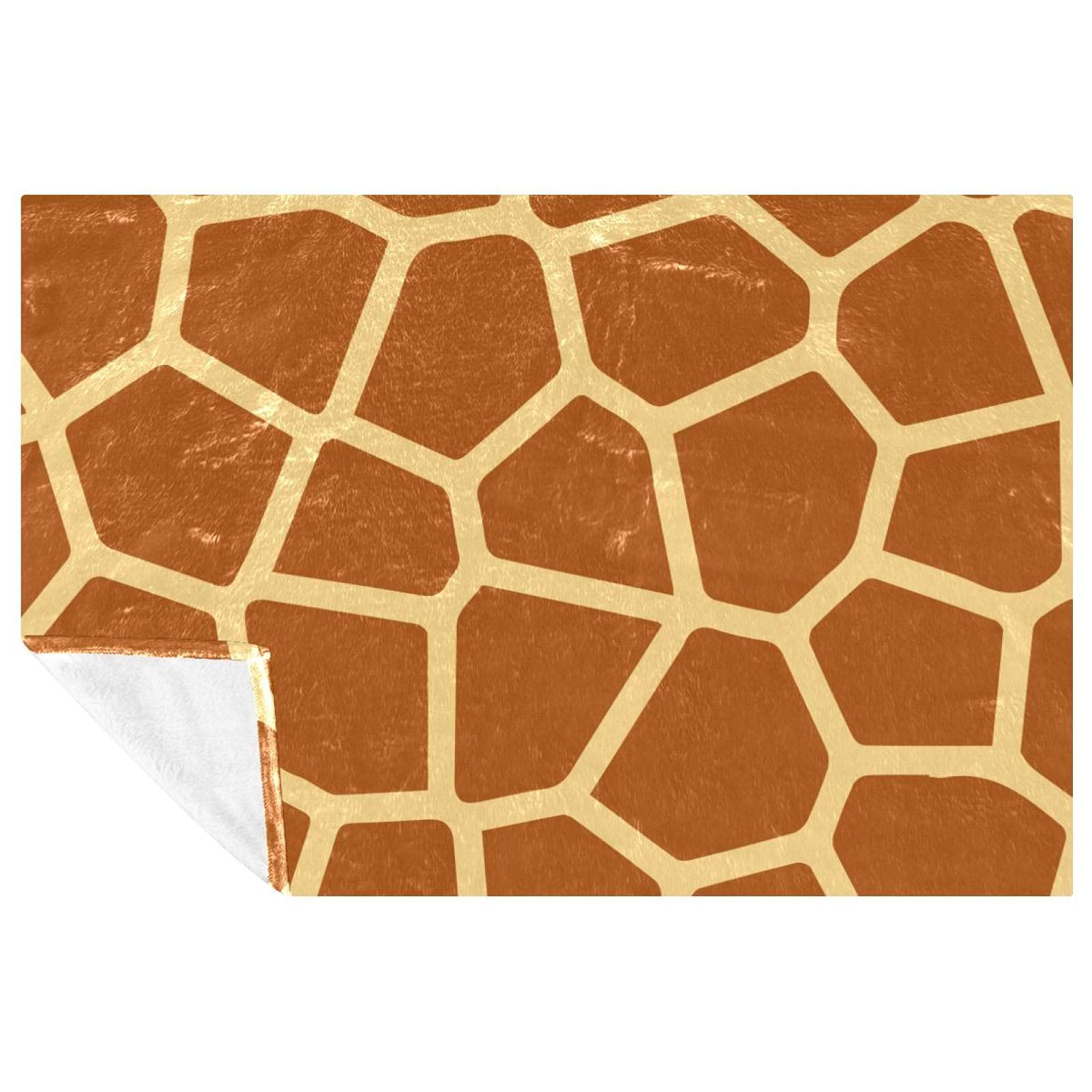 Couverture girafe 150 × 100 cm : le cadeau doux idéal pour le lit