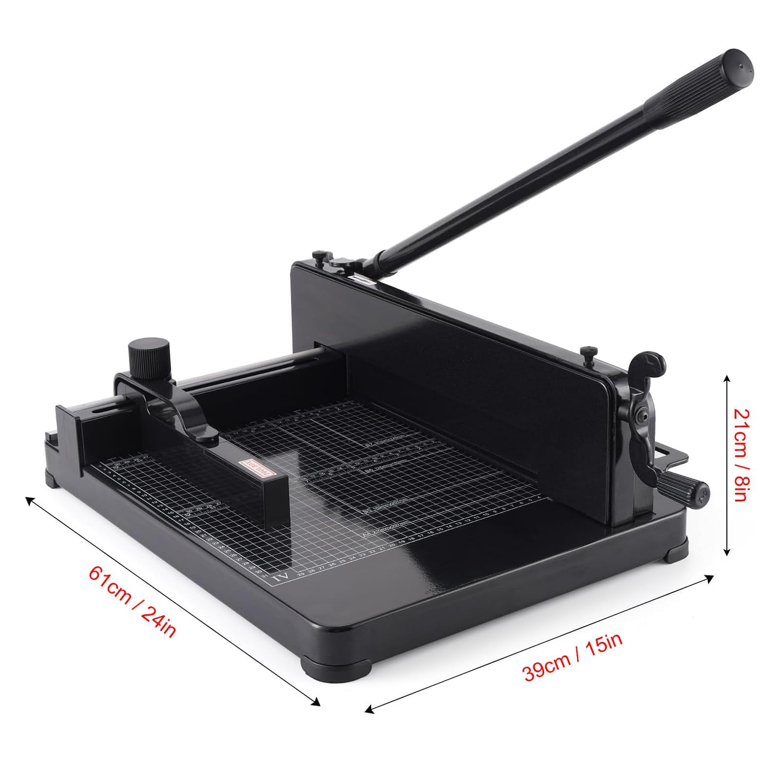 Taglierina a ghigliottina resistente da 30,5 cm, capacità 400 fogli, A4, tagliacarte professionale per ufficio e produzione (nero)