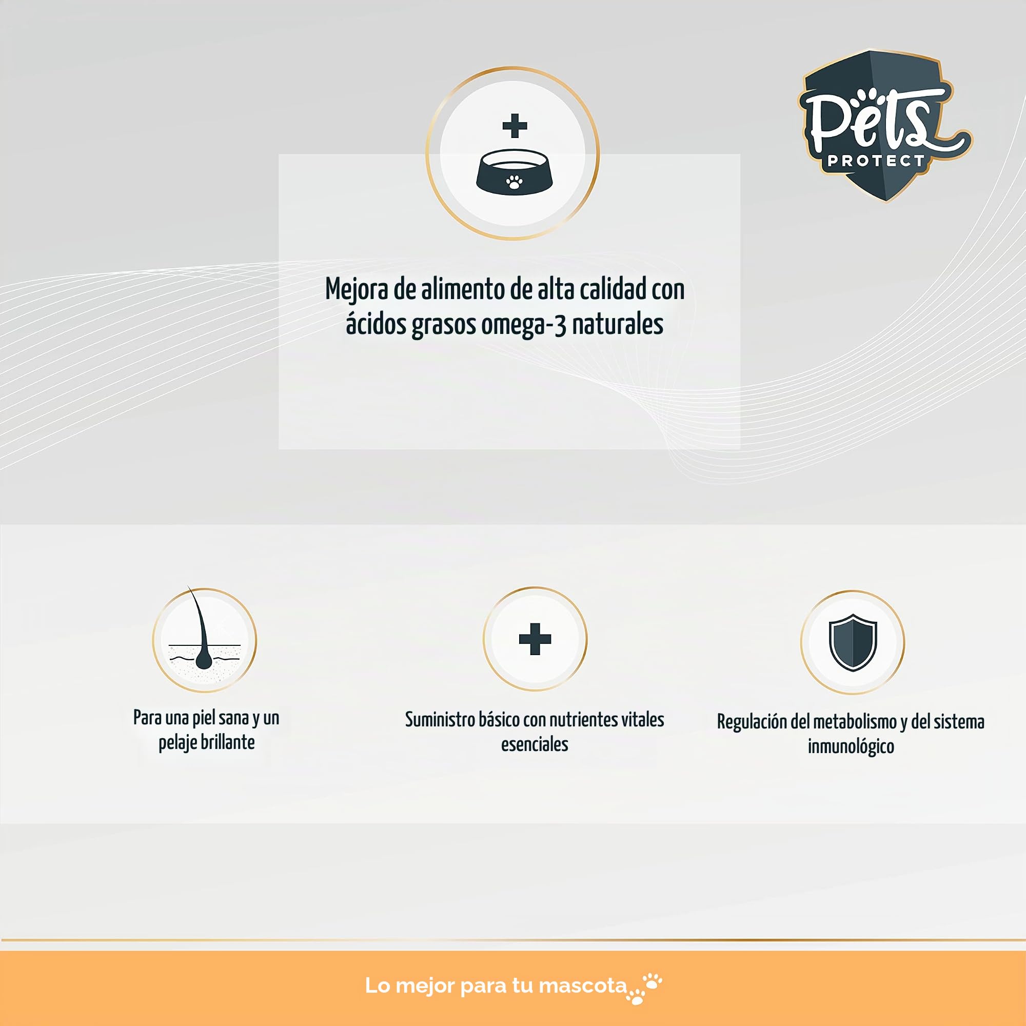 Omega-3 Cápsulas para perros y gatos | Alta dosis con 1.000 mg de aceite de pescado puro por cápsula | muy alto contenido de ácidos grasos EPA y DHA, sin PCB, sin aditivos, 120 cápsulas, fabricación