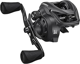 Piscifun Torrent II Baitcasting Fishing Reel, 20LB Carbon Fiber Drag Baitcasters, 6.6:1/8.1:1 Gear Ratio & Magnet Braking System Low Profile Casting Reel, Left/Right Handed