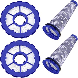 Aryavos 2 Pack HEPA Post-Motor Filters & 2 Pack Pre-Motor Filters Replacement for Dyson DC50 Animal and Multi Floor, Replaces Part # 965081-01 & 965080-01
