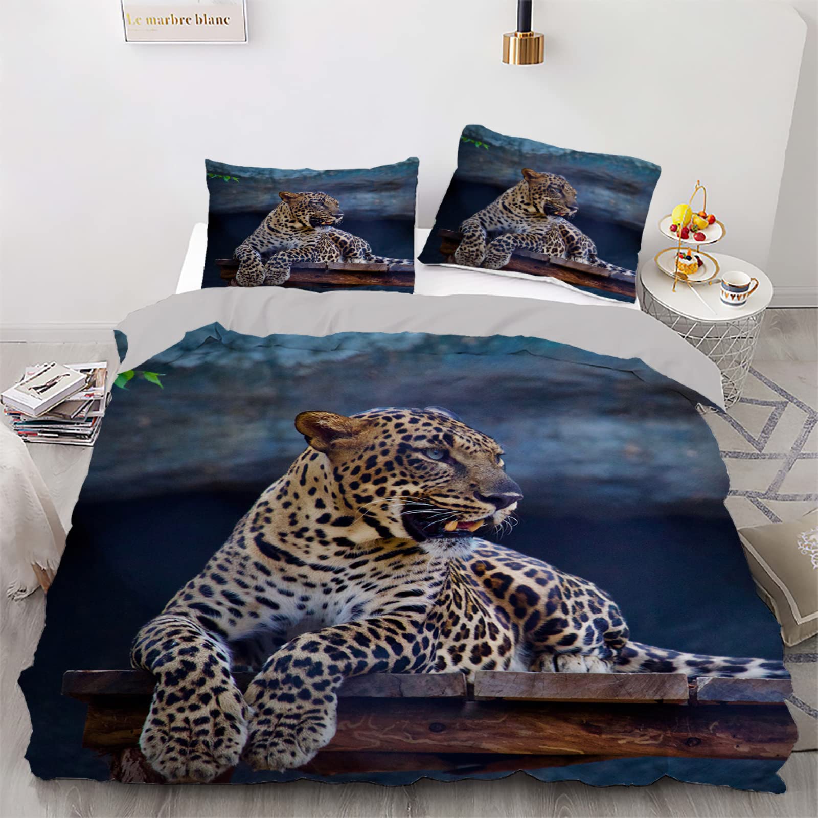 Housse de couette 140x200 bête bleue pour des nuits douces et un lit bien rangé
