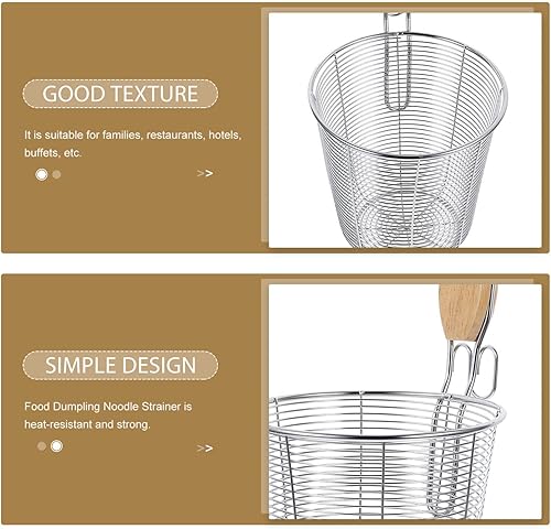 Miniatura 8 de UPKOCH Sobre el fregadero Colador en polvo Valla de malla Filtro de pantalla de acero inoxidable tamiz de fideos