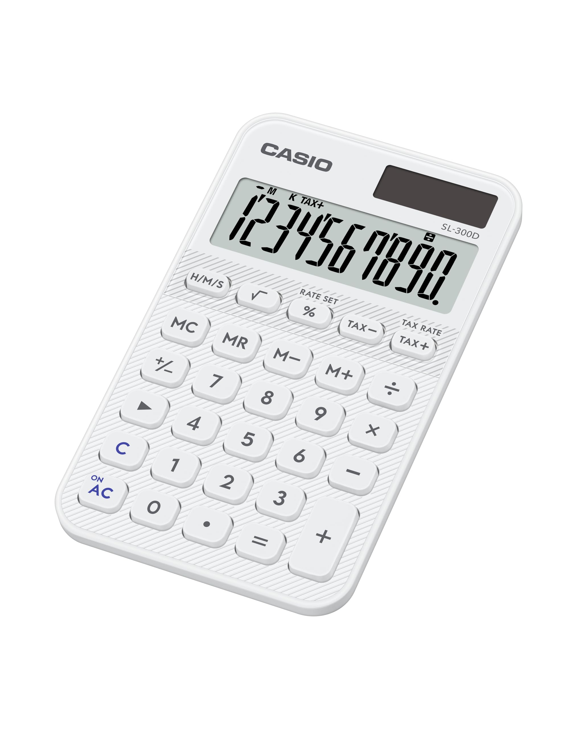 Amazon.co.jp: カシオ デザイン電卓 手帳型カラフル ホワイト 10桁 SL
