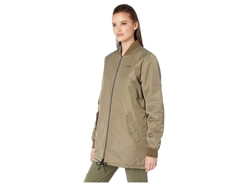 

Vans Boom Boom Reversible Long II MTE Jacket (Dusty Olive) Women's Coat