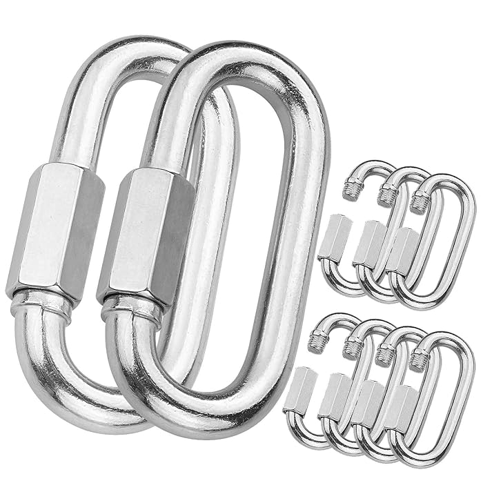 Buy 10Pack Quick Link 5/16Inch, 1100lbs Capacity Stainless Steel Oval