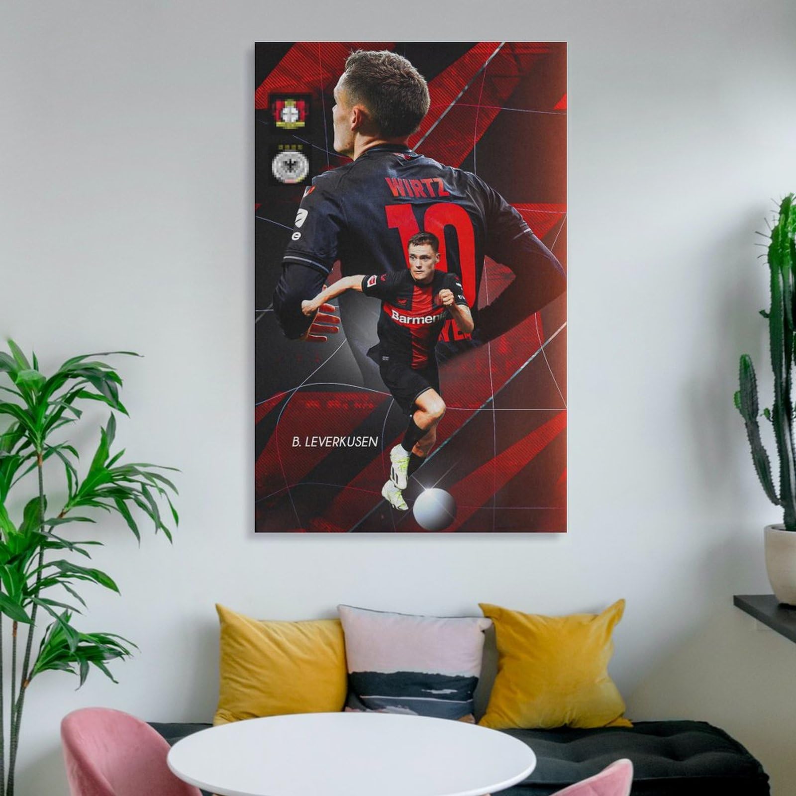1art1 Fußball Poster Deutschland WM 2014 – Leinwandbild 50x40 Cm, Schwarz-Rot-Gold, Made In Germany
