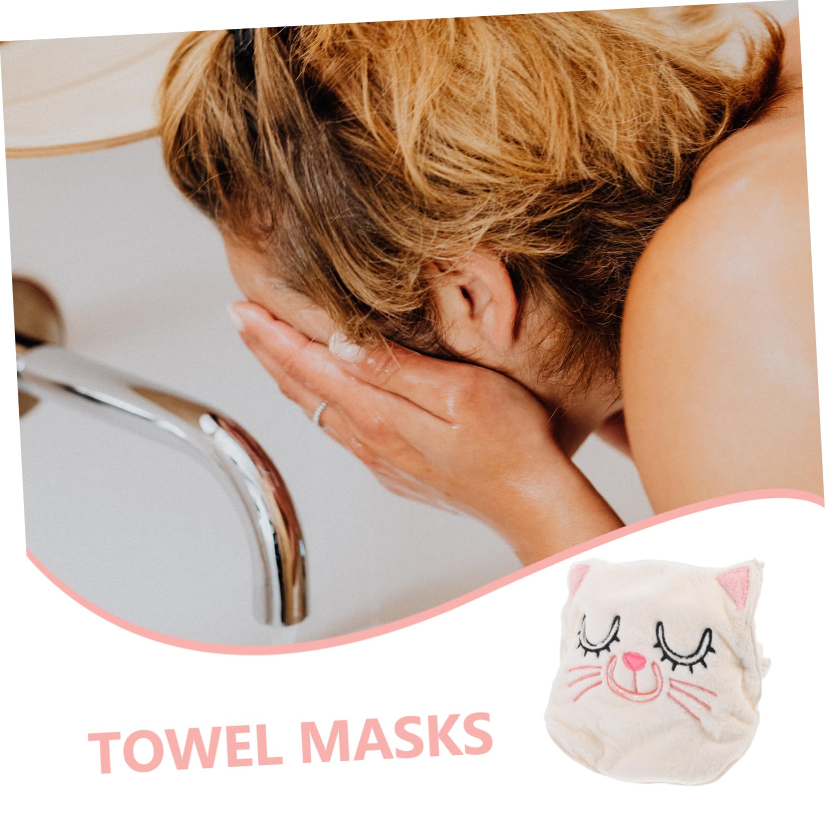 3 Pezzi Maschera Telo Riutilizzabile Fleece per Trattamenti con Design Carino e Confortevole per Della e Pori