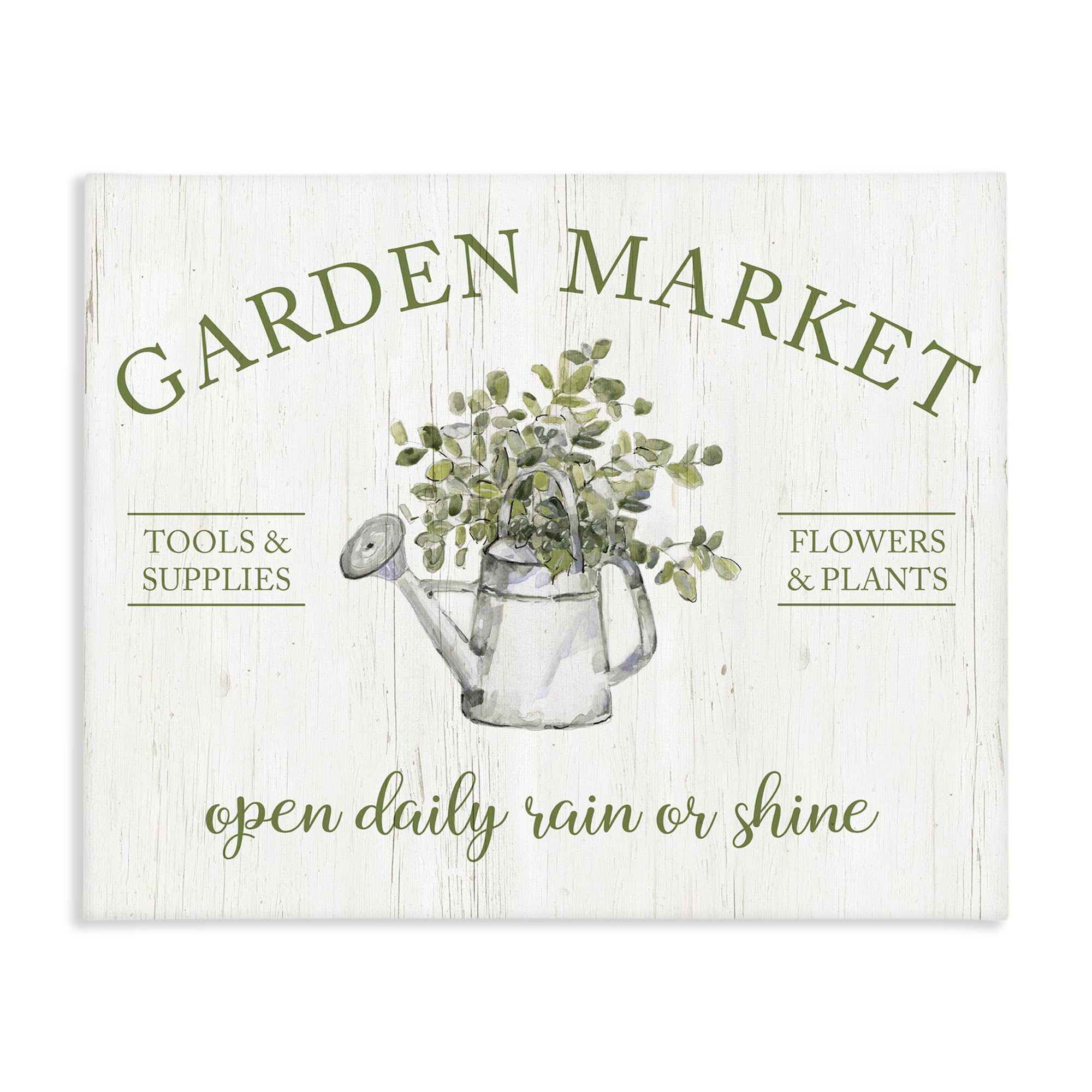 Stupell Industries Unframed 'Open Daily Garden Market'| Canvas Art