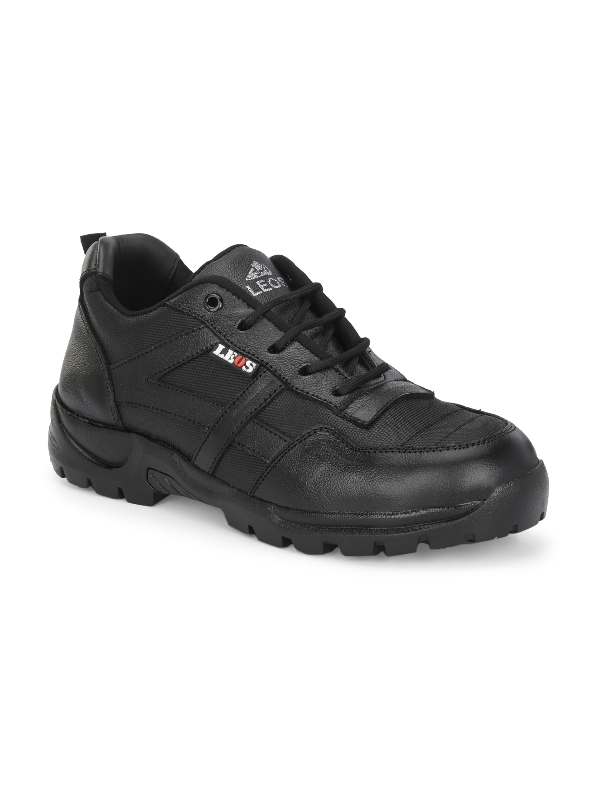 Leo Mens Lightweight Durable & Antislip Leather Safety Shoes for Men Black (B0DCTX99WP) Amazon Price History, Amazon Price Tracker