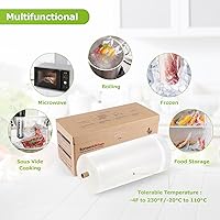 Vista 6 de [2025 New] Bonsenkitchen 11” x 150’ Vacuum Sealer Bags Rolls with Cutter for Food Storage, Commercial Grade, BPA Free, Great for Meal Prep and Sous