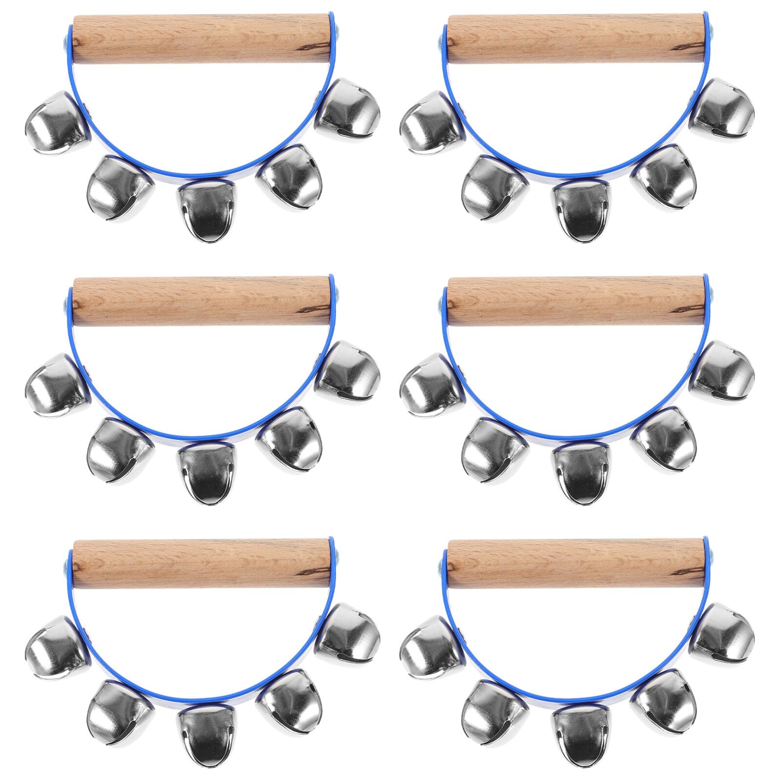 Panderetas de percusión semicirculares en pack de 6 piezas para animar tus clases de baile 8