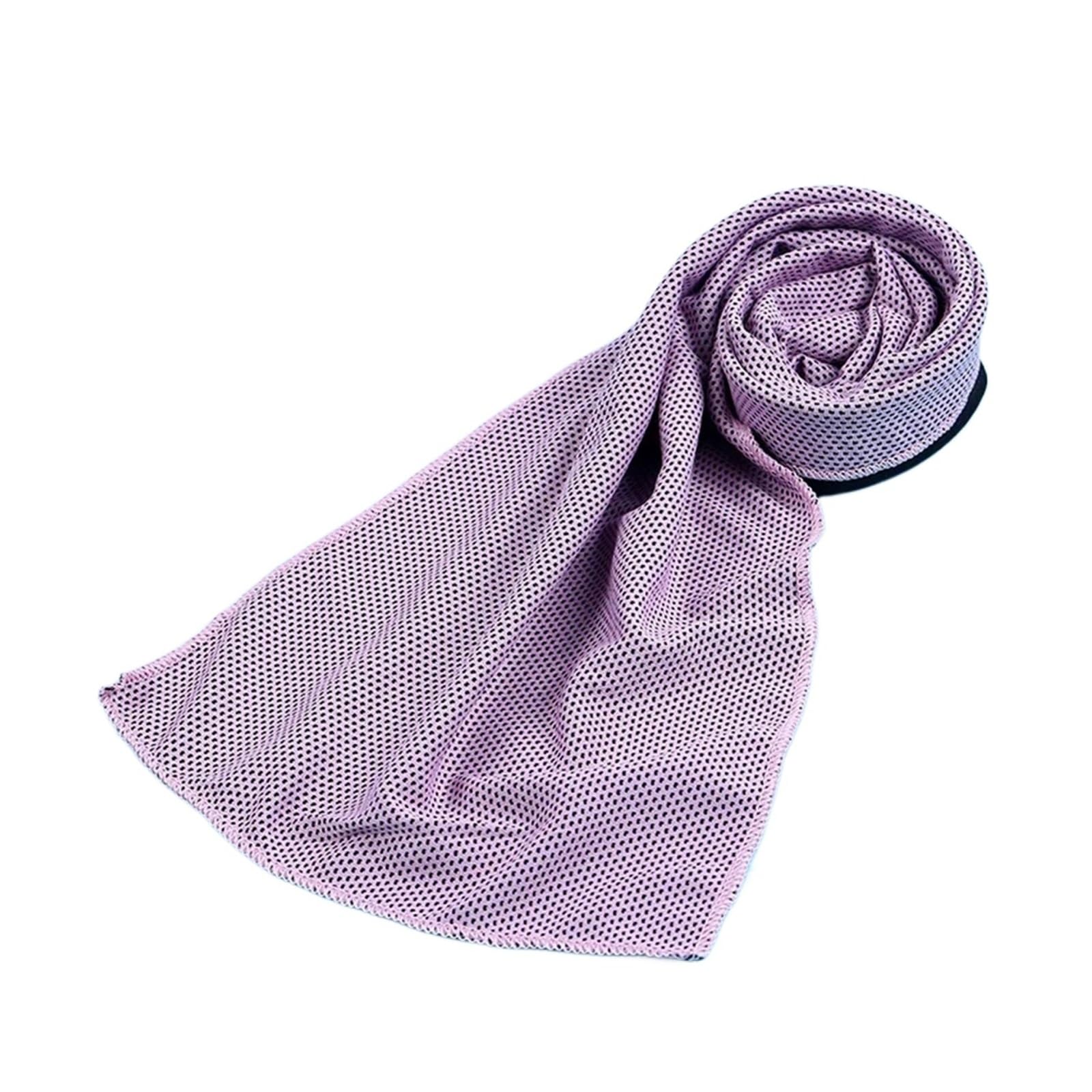 HNULGVI Cooling towel Sport Cooling Towel Microfiber Instant Cool Ice Face Towels(Pink,30x90cm)