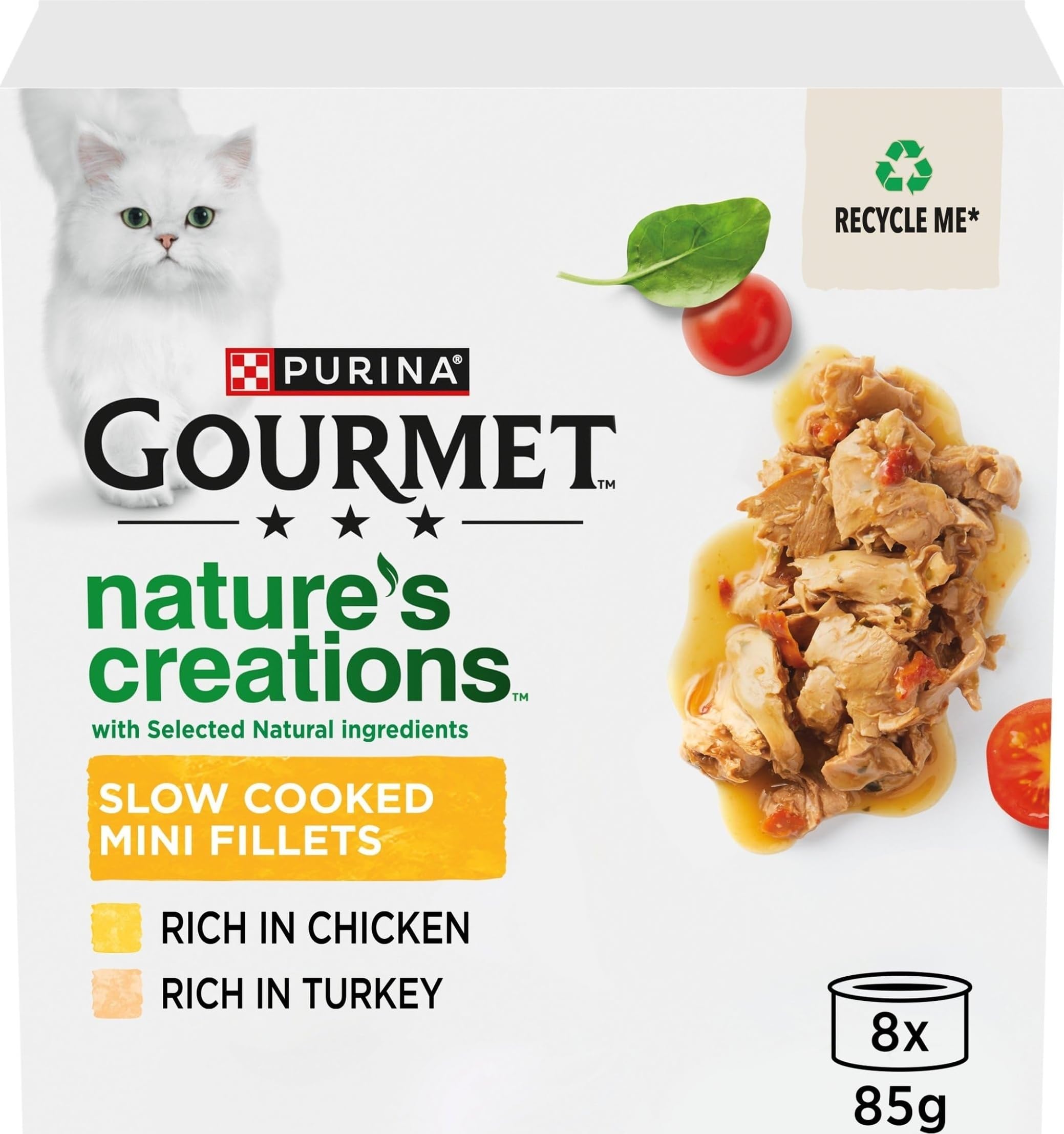 Gourmet Nature's Creations Poultry Wet Cat Food 8X85g