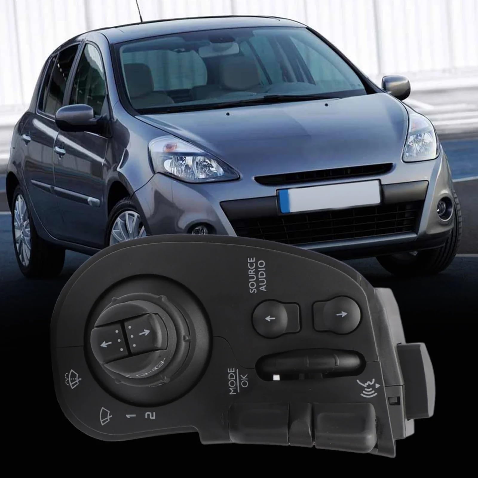 piezas de automóvil Compatible Con Modus Para Clio Iii Columna De Dirección, Interruptor De Faro Señal De Giro Palanca De Interruptor De Dirección De Coche 8201590631
